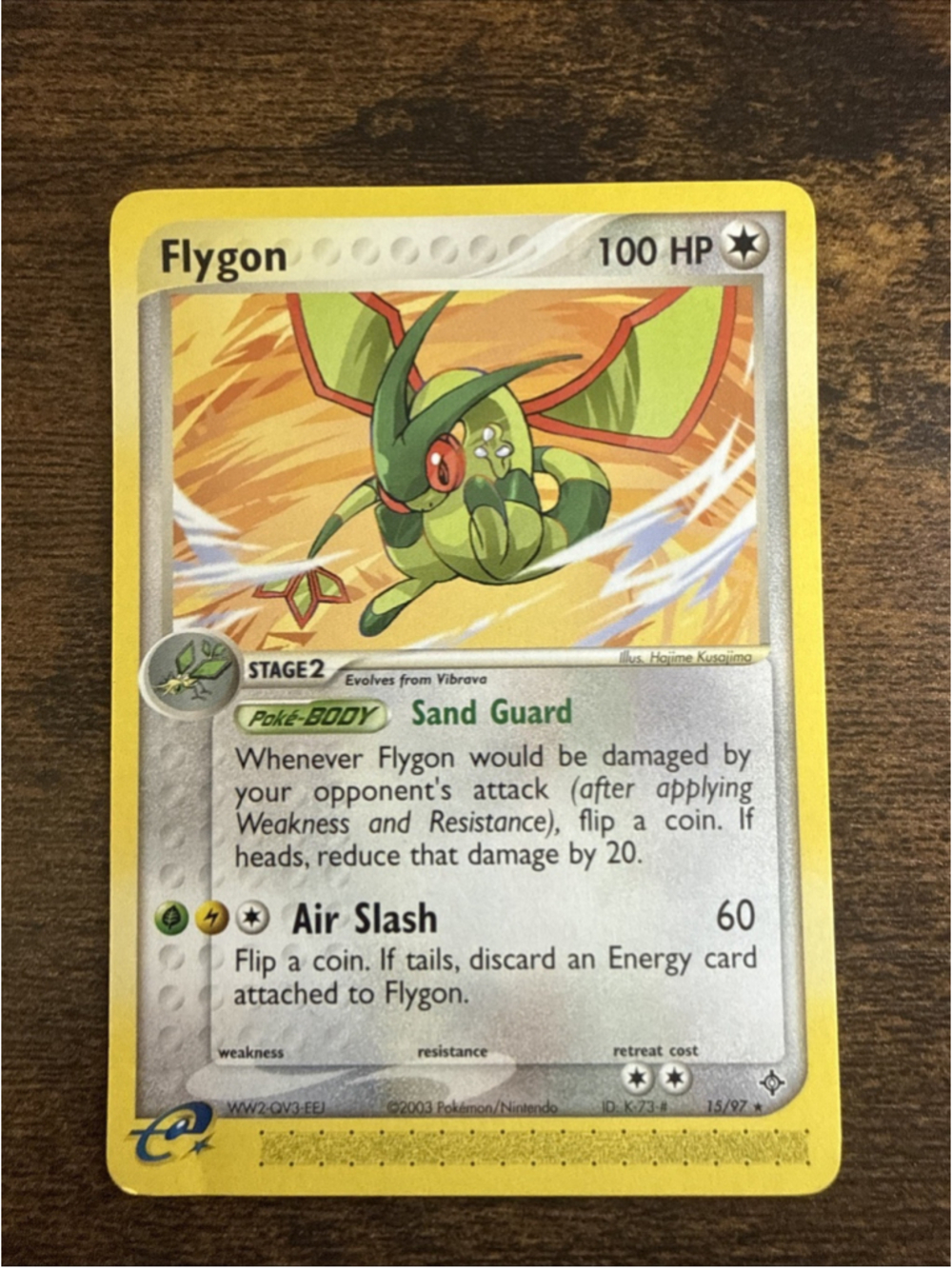 Pokémon TCG Flygon Card Dragon Set, Regular Rare, #15/97